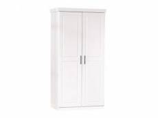 Kit armoire 2 portes blanc uni