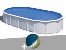 Kit piscine acier blanc gré atlantis ovale 10,20 x