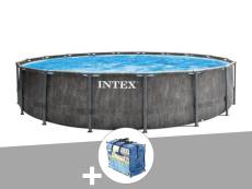 Kit piscine tubulaire Intex Baltik ronde 5,49 x 1,22 m + Bâche à bulles