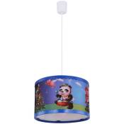 Lampe à pendule de plafond pour enfants Motifs animaux colorés Filles Garçons Salle de jeux Luminaire suspendu Globo 15736H