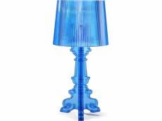 Lampe de table - petite lampe de salon design - bour bleu clair