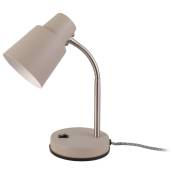 Lampe de table Scope - Gris chaud - 12 x 20 x 30 cm - LEITMOTIV - Gris chaud