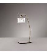 Lampe de Table Zen 1 Ampoule G9, nickel satiné