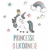 Le Monde Des Animaux - Stickers muraux Princesse Licorne