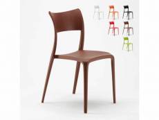 Lot de 20 chaises de bar et restaurant empilables en polypropylène parisienne AHD Amazing Home Design