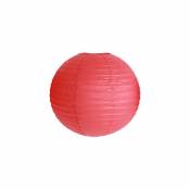 Lot de 3 Boules Papier Rouge 40 cm - Boule Japonaise