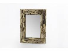 Miroir rectangulaire en bois flotté 60x80 - wimereux