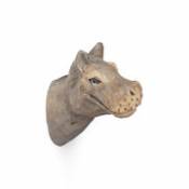 Patère Animal / Hippo - Bois sculpté main - Ferm