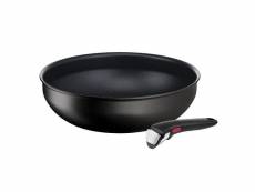 Poêle wok aluminium 26cm noir tefal - l3979302 - ingenio