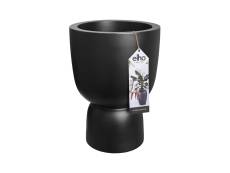 Pot de fleurs rond en plastique extérieur/intérieur Ø 41 cm Elho Pure Coupe noir