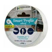 Pro smart profile plat pvc 3X0.04 cm x 2.6 m blanc