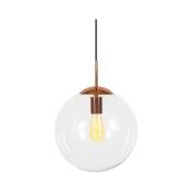 Qazqa - ball - Suspension - 1 lumière - ø 300 mm - Cuivre - Design, Moderne - éclairage intérieur - Salon i Chambre i Cuisine i Salle à manger