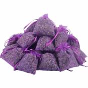 Sachets de bourgeons de fleurs de lavande - 12 paquets de fleurs de lavande séchées 100% naturelles pour désodorisant pour tiroirs de parfum