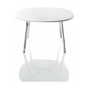 Table blanche et pieds en aluminium 124x124 cm Déjà-vu