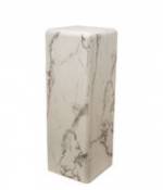 Table d'appoint Marble look Large / H 91 cm - Effet marbre - Pols Potten blanc en matériau composite