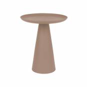 Table d'appoint ronde en aluminium ø34,5cm - Ringar - Couleur - Rose - White Label