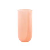 Verre à eau en verre rose H15xD7cm