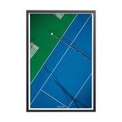 Affiche Tennis - Illustration Court 30x40 cm