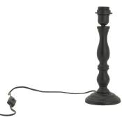 Aubry Gaspard - Pied de lampe en bois sculpté Bois noir - Noir