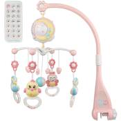 Berceau de musique mobile pour bébé avec fonction de synchronisation projecteur et lumière, berceau mobile ou jouet à suspendre pour enfants, jouet