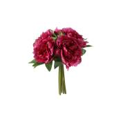 Bouquet de 8 pivoines artificielles roses fuchsias