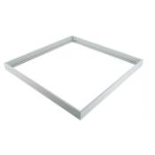 Cadre support en aluminium pour installation saillie dalle LED 600x600 Blanc