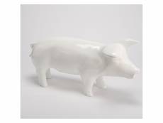 Cochon 53 cm blanc