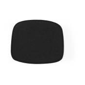 Coussin d'assise en tissu camira noir mlf28 48 x 39 cm Form - Normann Copenhagen