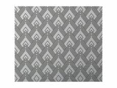 Crédence adhésive en aluminium art décoration - l. 70 x l. 60 cm - noir