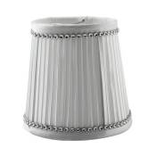 Inspired Lighting - Inspired Diyas - Rada - Abat-jour en tissu blanc 85, 110 mm x 110 mm