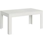 Les Tendances - Table rectangulaire extensible 4 à 10 personnes 160 à 220 cm cendre blanche Tipi