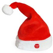 Lux.pro - Le chapeau du Père Noël chante et danse Pile Cap 39xø22cm