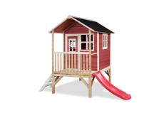 Maisonnette en bois pour enfants Loft 300 Rouge - Exit