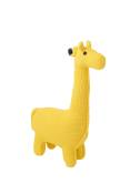 Peluche mini-girafe 100% coton jaune