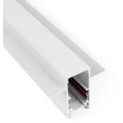 Rail magnétique encastré 20mm 48V 1 mètre - Blanc