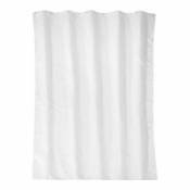 Rideau de douche textile blanc l x h: 1200 x 2000 mm