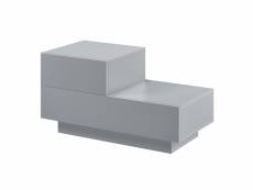 Table de nuit élégante meuble de rangement polyvalent commode stylé petit tiroir côté gauche capacité de charge tiroir 8 kg panneau de particules méla