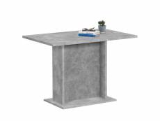 Table de salle à manger 110 cm gris béton