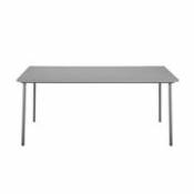 Table rectangulaire Patio / Inox - 200 x 100 cm - Tolix gris en métal