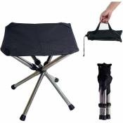 Tabouret Pliant Camping, Chaise Camping Portable avec
