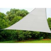 Voile d'ombrage triangulaire en polyéthylène blanc 5x5x5 - Salon