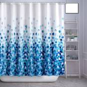 1pc rideau de douche, ensemble de rideaux de douche de ferme salle de bain tissu rideau d'automne imperméable, rideau de douche résistant à la