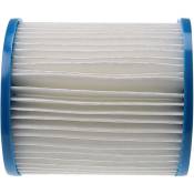 2x Cartouches filtrantes remplacement pour Plaetco PIN3PAIR pour piscine pompe de filtration, filtre à eau bleu / blanc - Vhbw