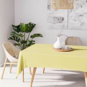 Alix Nappe anti-tâches, Polyester, Vert citron, par Soleil d'ocre - 140 x 200 cm - Vert