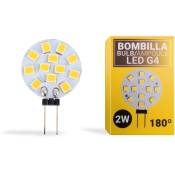 Ampoule led G4 plate bi-pin 2W - 12V ac/dc - Blanc