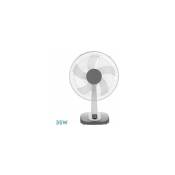 Arroyo Petit ventilateur de table oscillant blanc/gris 40 w