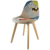 Chaise scandinave Patchwork - Multicolore