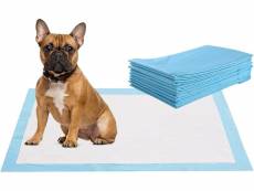 Costway lot de 150 alèses pour chiens 60 x 90 cm, tapis éducateur absorbant avec film pe imperméable, anti-fuite, surface à séchage rapide pour chiots