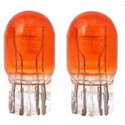 Cyclingcolors - 2x ampoule 12V 21/5W T20 W3X16q orange