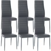 Décoshop26 - Lot de 6 chaises de salle à manger design